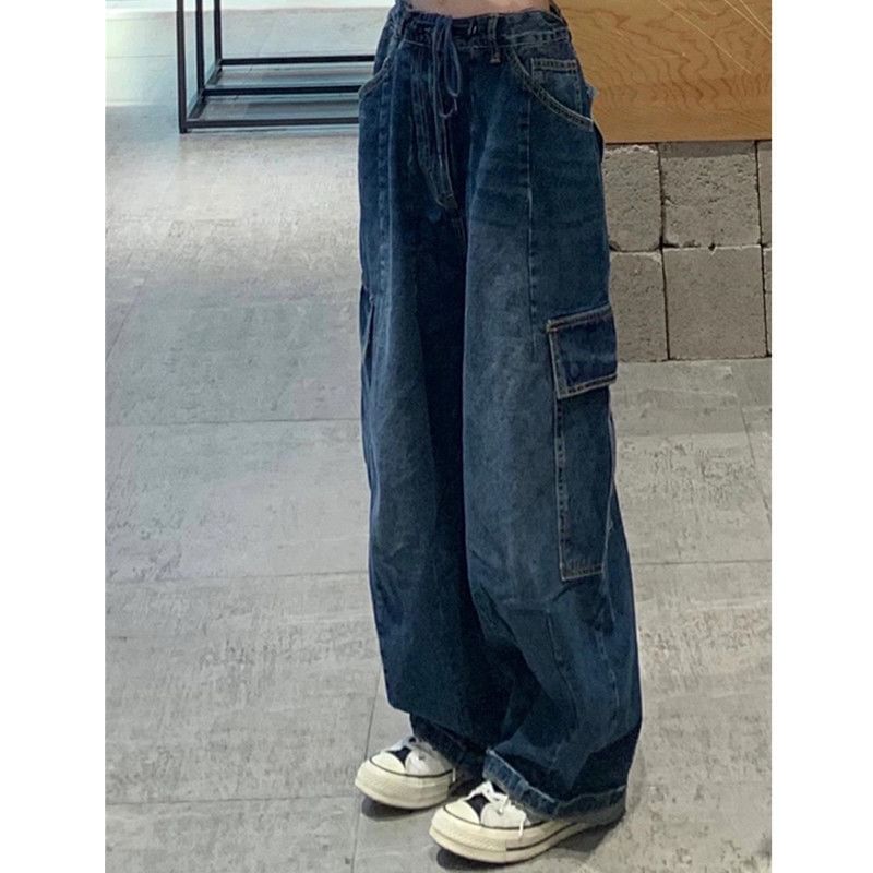 naocy.n - Cargojeans met hoge taille en wijde pijpen