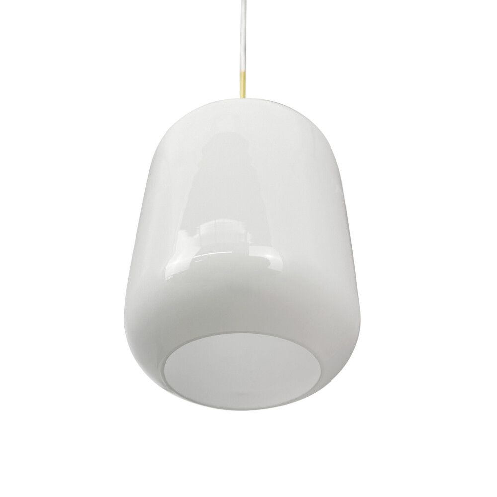 TAKLAMPE DYBERG LARSEN SILVIA 20CM OPAL/MESSING