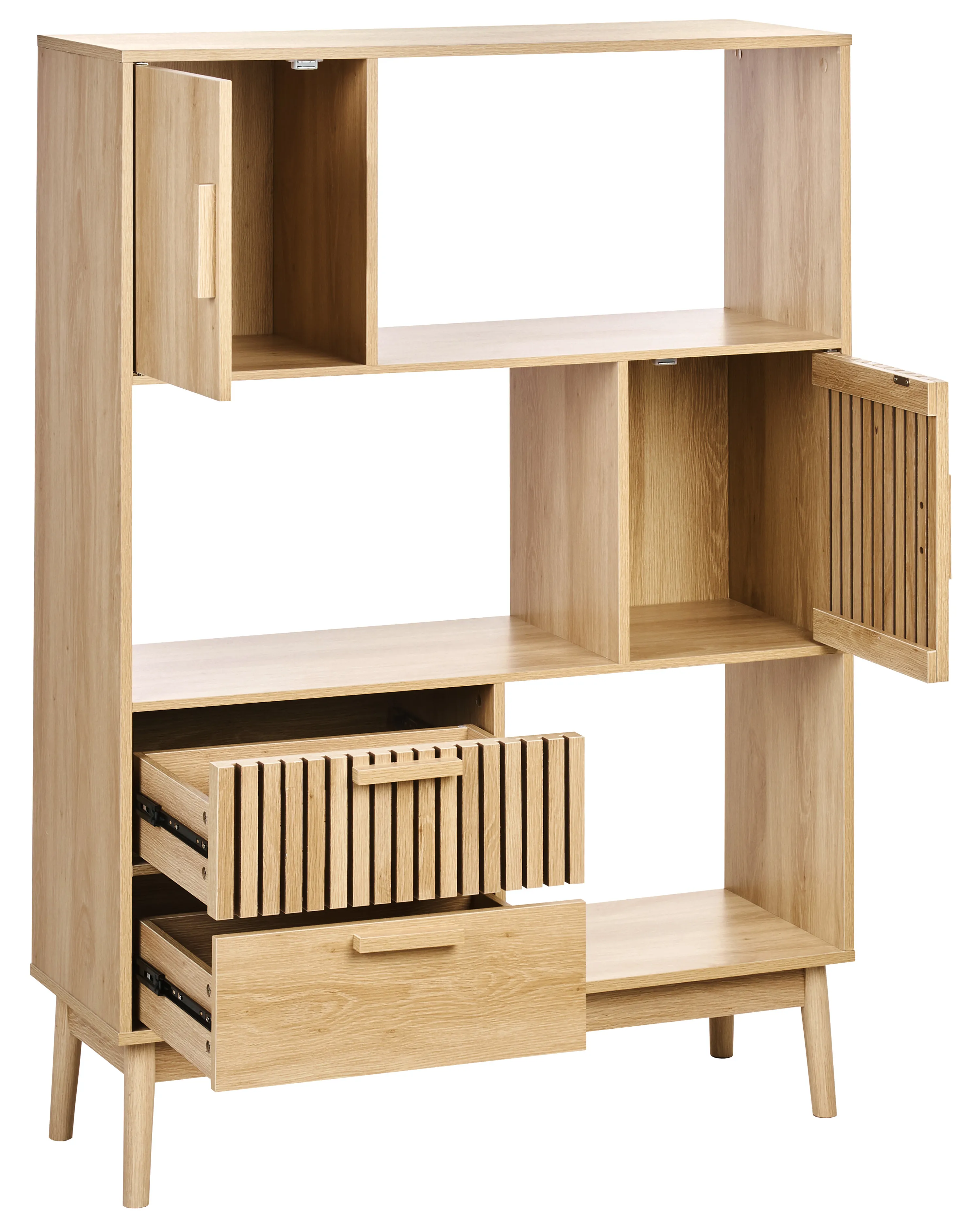 Rek LYNWOOD 140 cm Lichtbruin