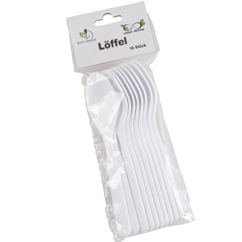 Elco Löffel, Kunststoff, weiss, 10 Stück
