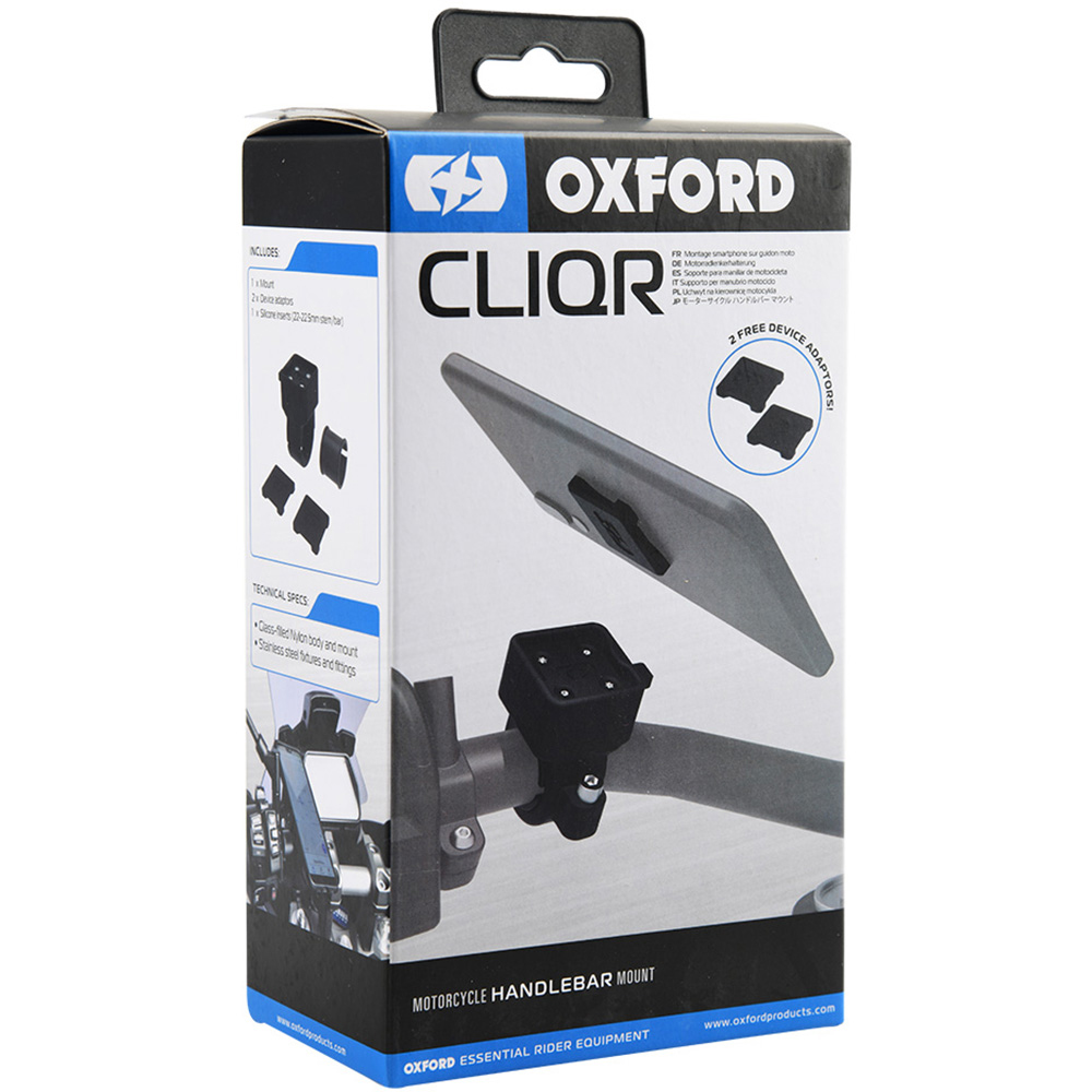 Oxford - Support smartphone CliqR pour guidon de 22-22,5 mm