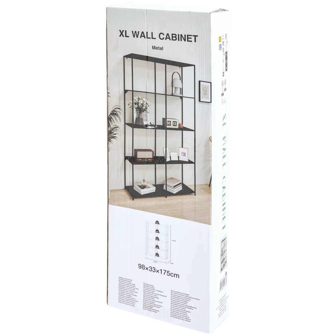 Metalen wandkast 98 x 33 x 175 cm