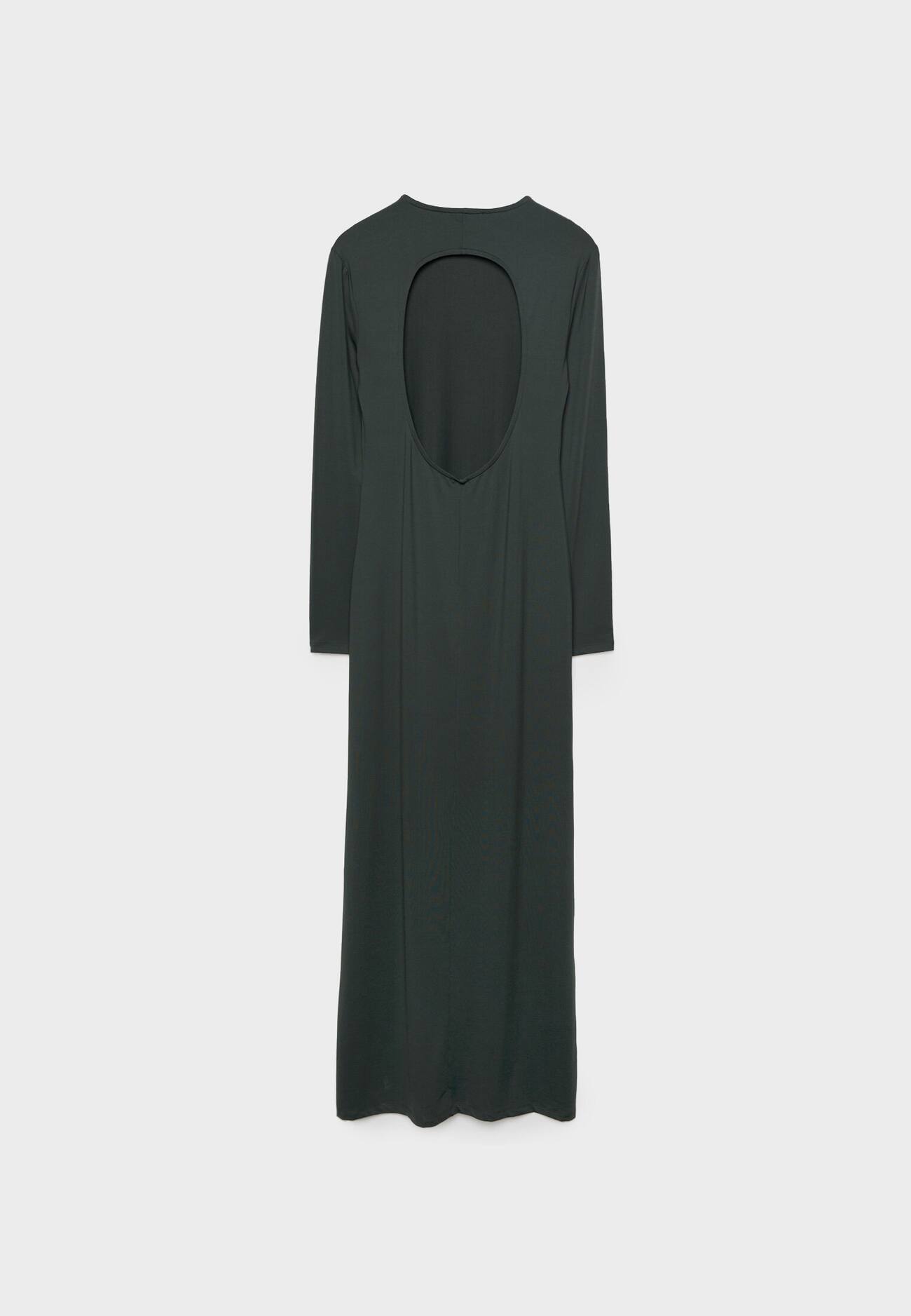 Vestido longo com costas abertas