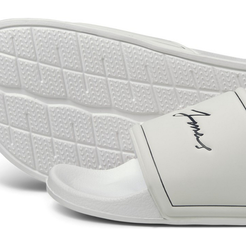Jack & Jones - 12192856 JFWGARY POOL SLIDER BRIGHT WHITE Blanco