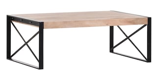 INTERhome Couchtisch UPTOWN Akazie massiv/ schwarz