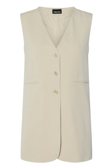 Pieces beige dames gilet