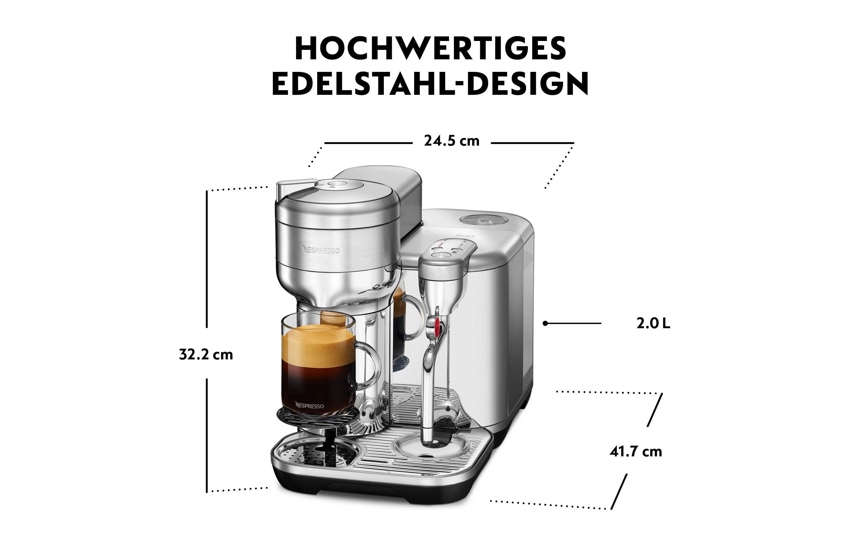 Kaffeemaschine Nespresso Vertuo Creatista Brushed Steel<br>Nespresso-Kaffeemaschine