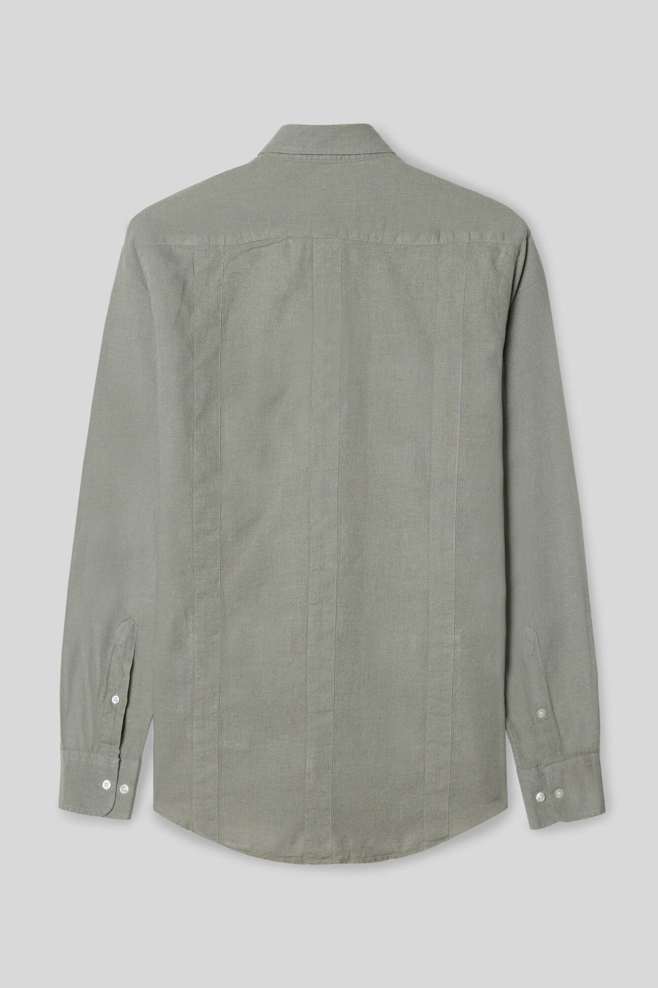 Guayabera esportiva verde claro - Cáqui