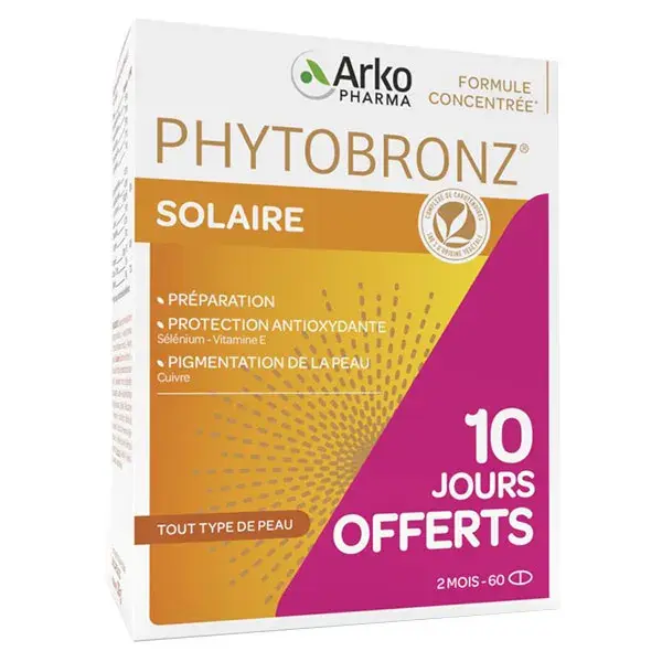 Arkopharma Phytobronz Sun Preparation 2 x 30 cápsulas de óleos vegetais