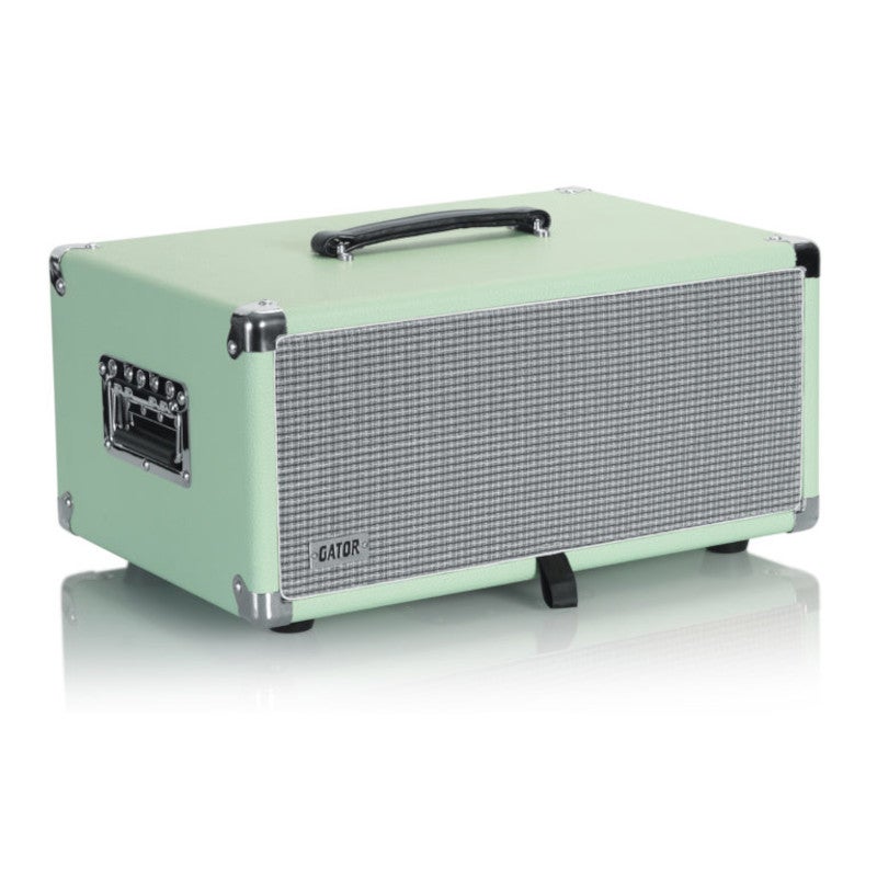 Gator Cases GR-RETRORACK-4SG Retro Rack Vintage Amp Vibe Rack Case 4U Seafoam Green