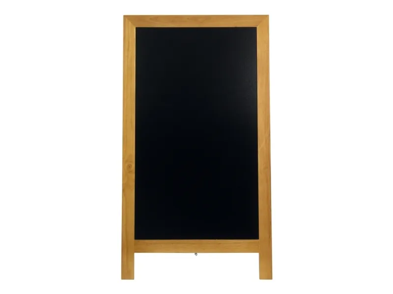 Gadesilt Securit® Deluxe 70x125 cm stort A-skilt  teak farvet