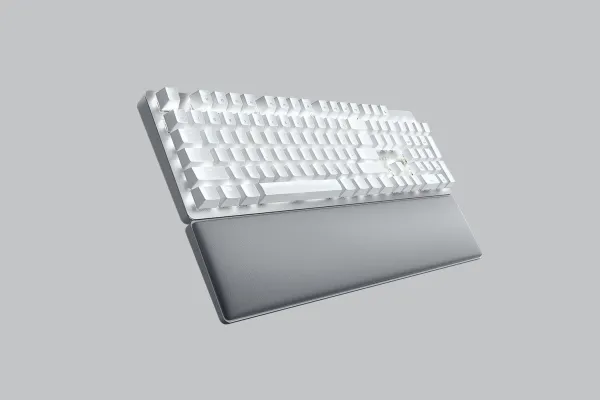 Razer Pro Type Ultra - Tastatur - bagbelyst - trådløs - USB-C, Bluetooth, 2.4 GHz - QWERTY - USA - tastkontakt: Razer Yellow