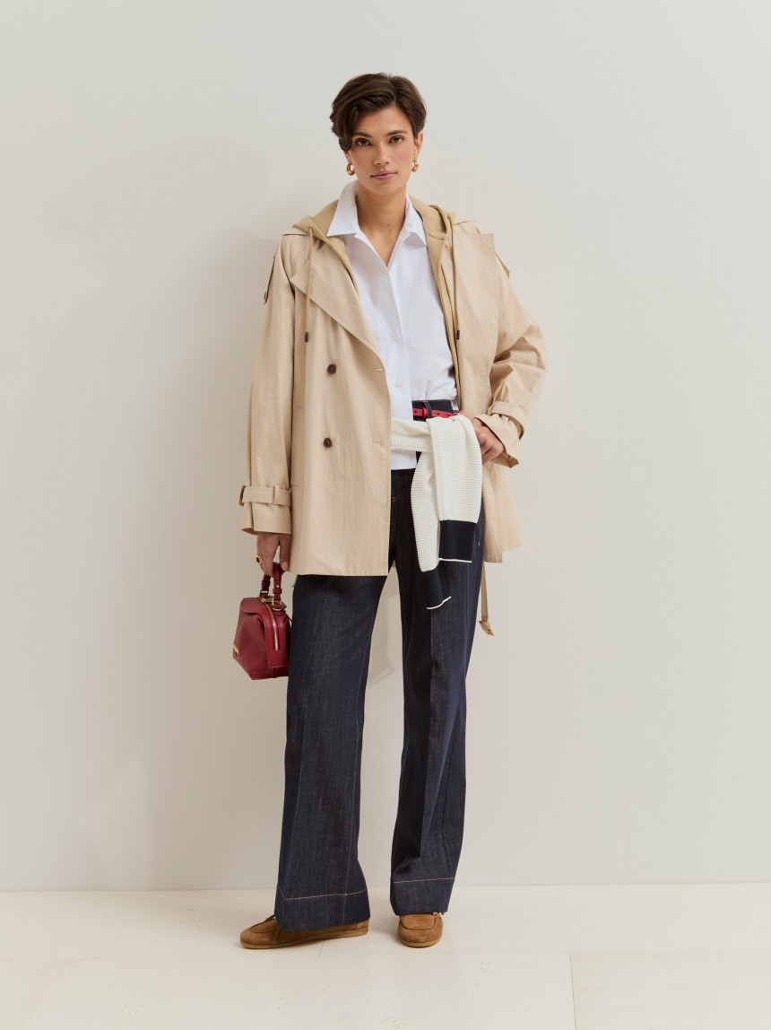 Gabardine curta