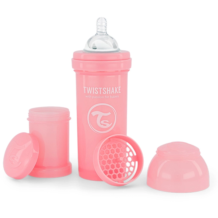 TWISTSHAKE Babyflasche Anti-Kolik 260 ml pastel rosa