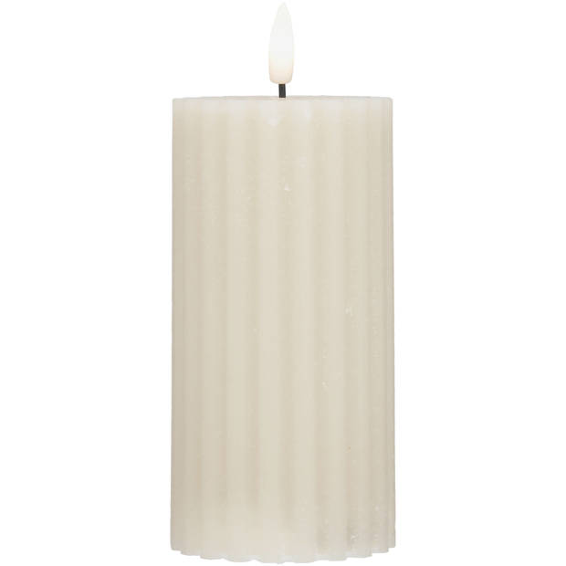 Blokker LED Stompkaars Swirl - Beige - Groot