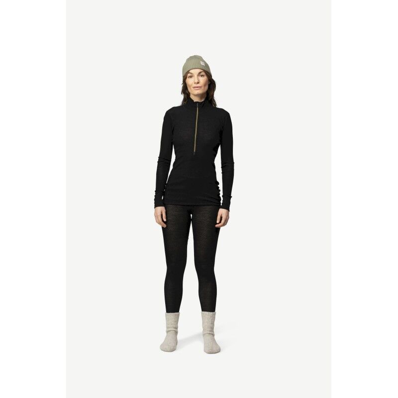 Wool Mesh 190 Zip Neck - Maillot thermique laine mérinos femme