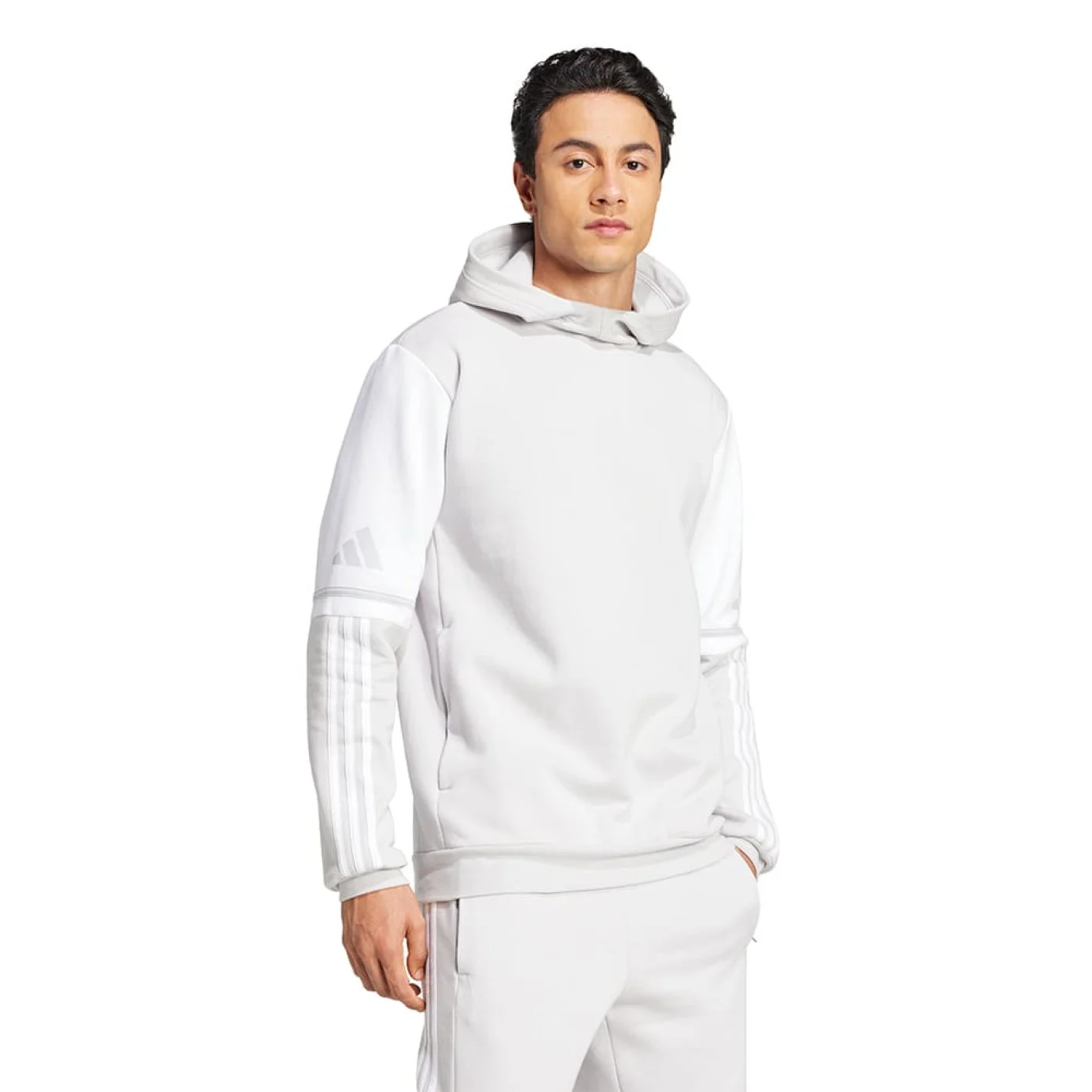 adidas Squadra 25 Sweat Hooded Trainingspak Lichtgrijs Wit