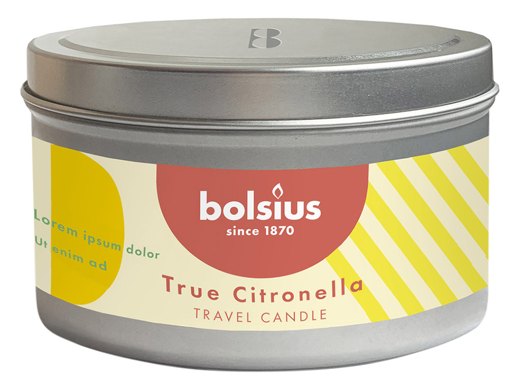 Bolsius citronella kaars in blik