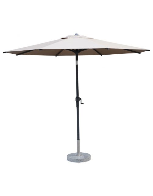 Bestgarden Parasol Aluminium - Tuinmeubelen - Ø3 m Taupe