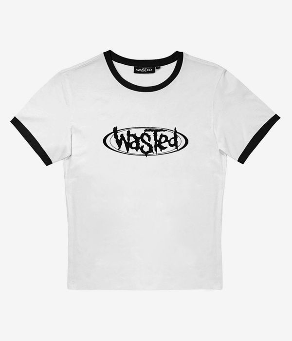 Wasted Paris Ringer Negative T-Shirt women (white black)