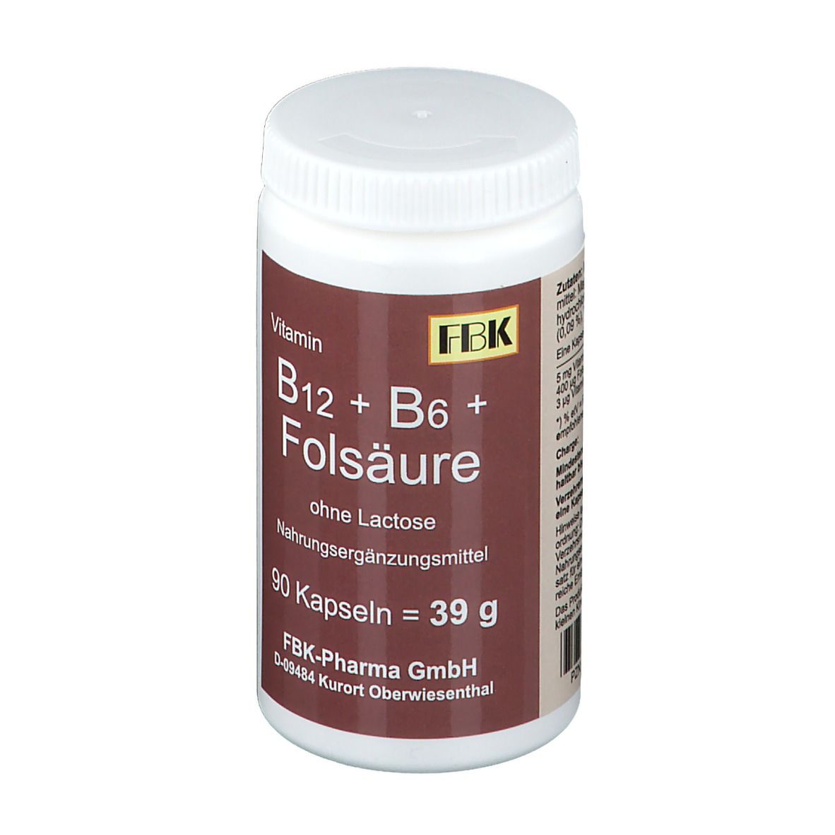 Vitamin B12 + B6 + Folsäure ohne Lactose