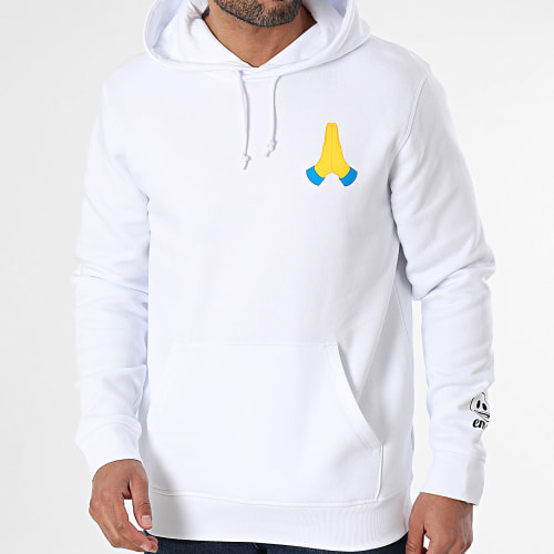 Sweat Capuche Pray Blanc