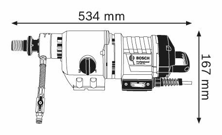 Bosch GDB 350 Diamantboormachine (in Koffer) - 0601189900