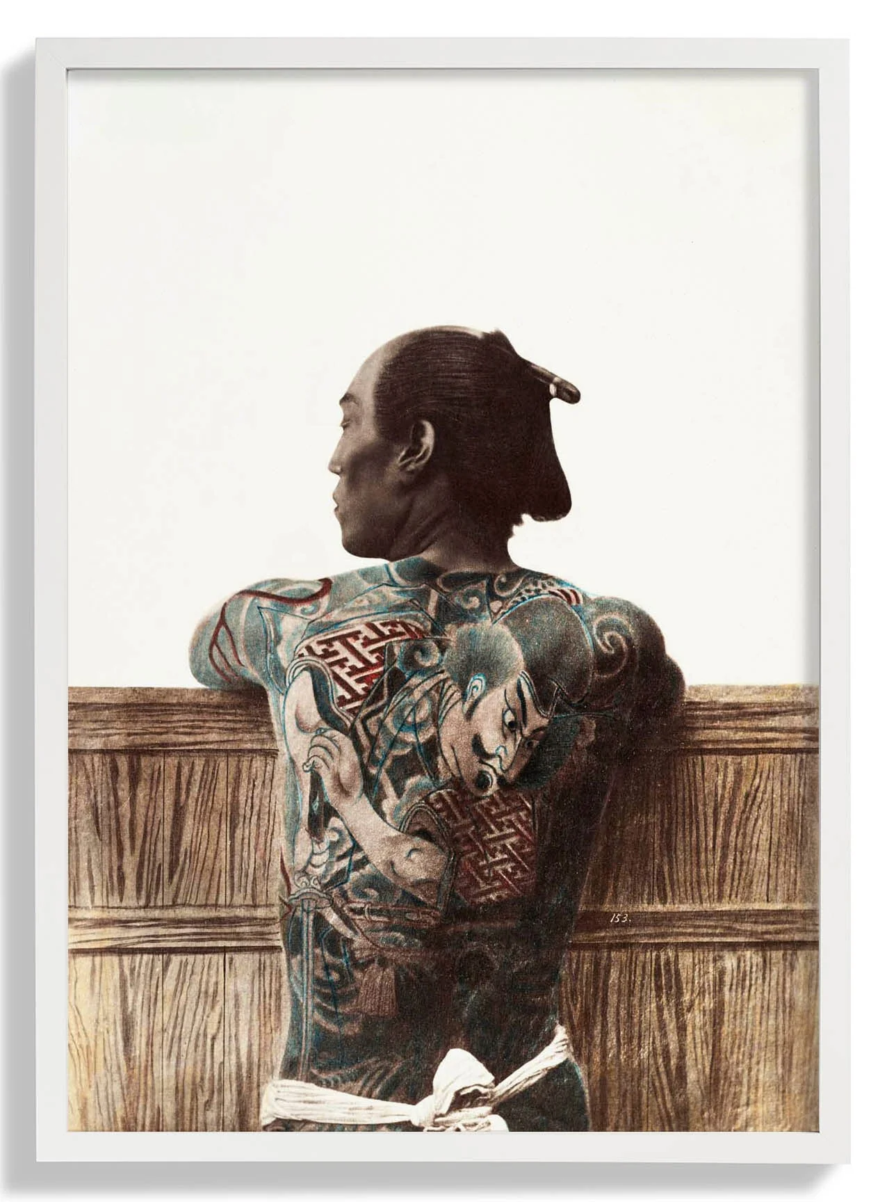 Japanischer Mann mit Tattoo von Kimbei