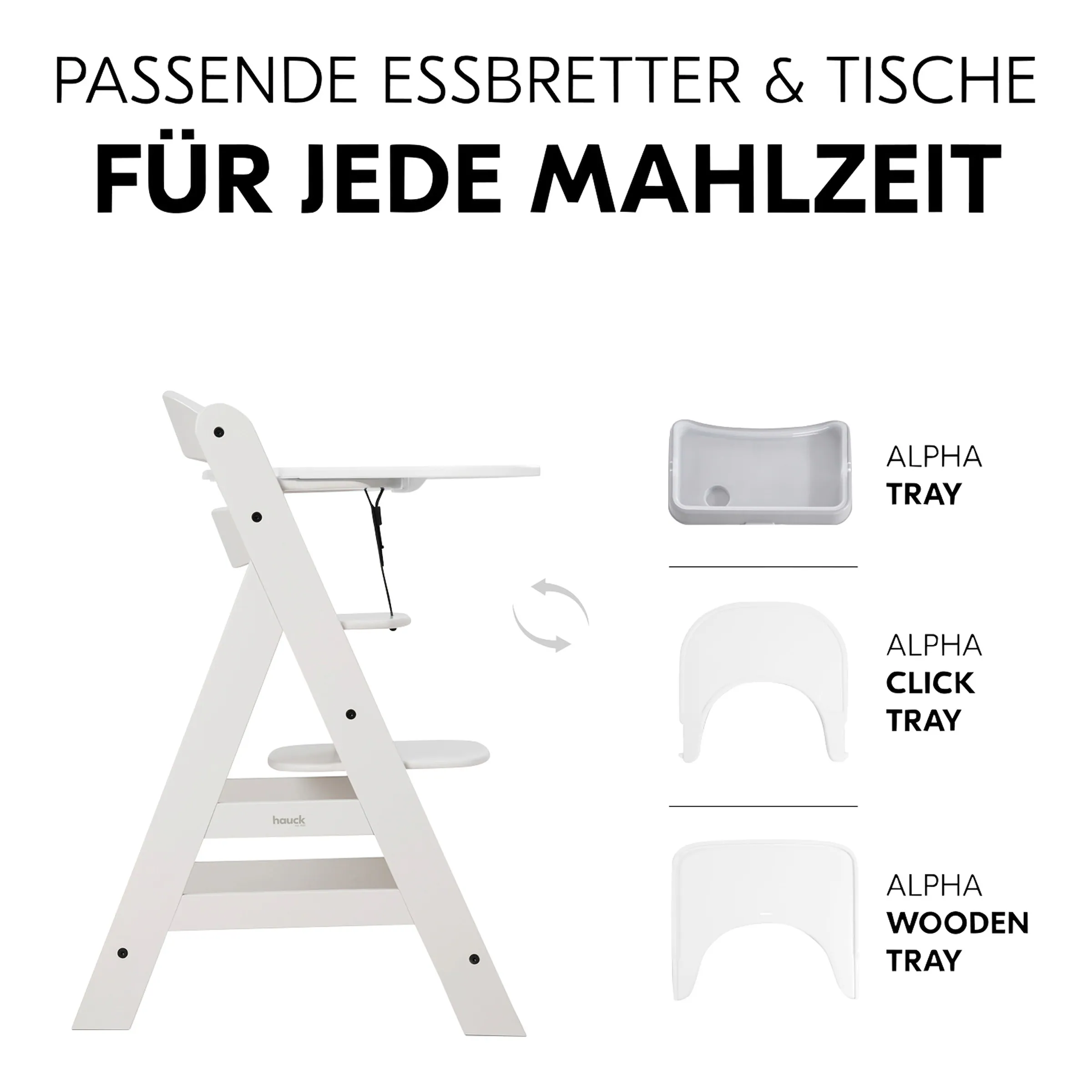 Hauck Hochstuhl Alpha + creme