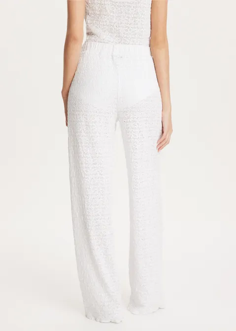Kanten broek wit (WIT)