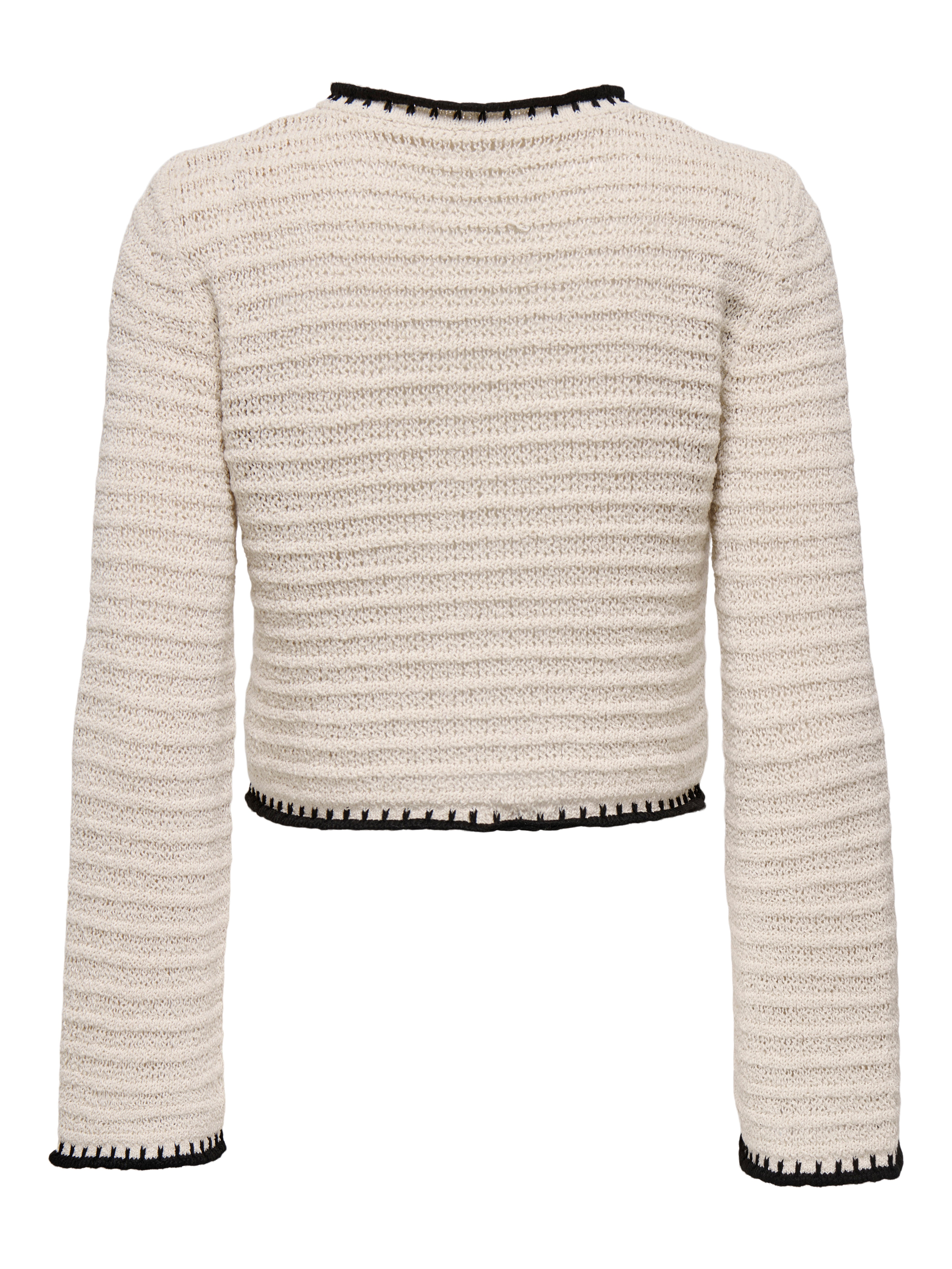 ONLMIABELLE Strickjacke Ecru