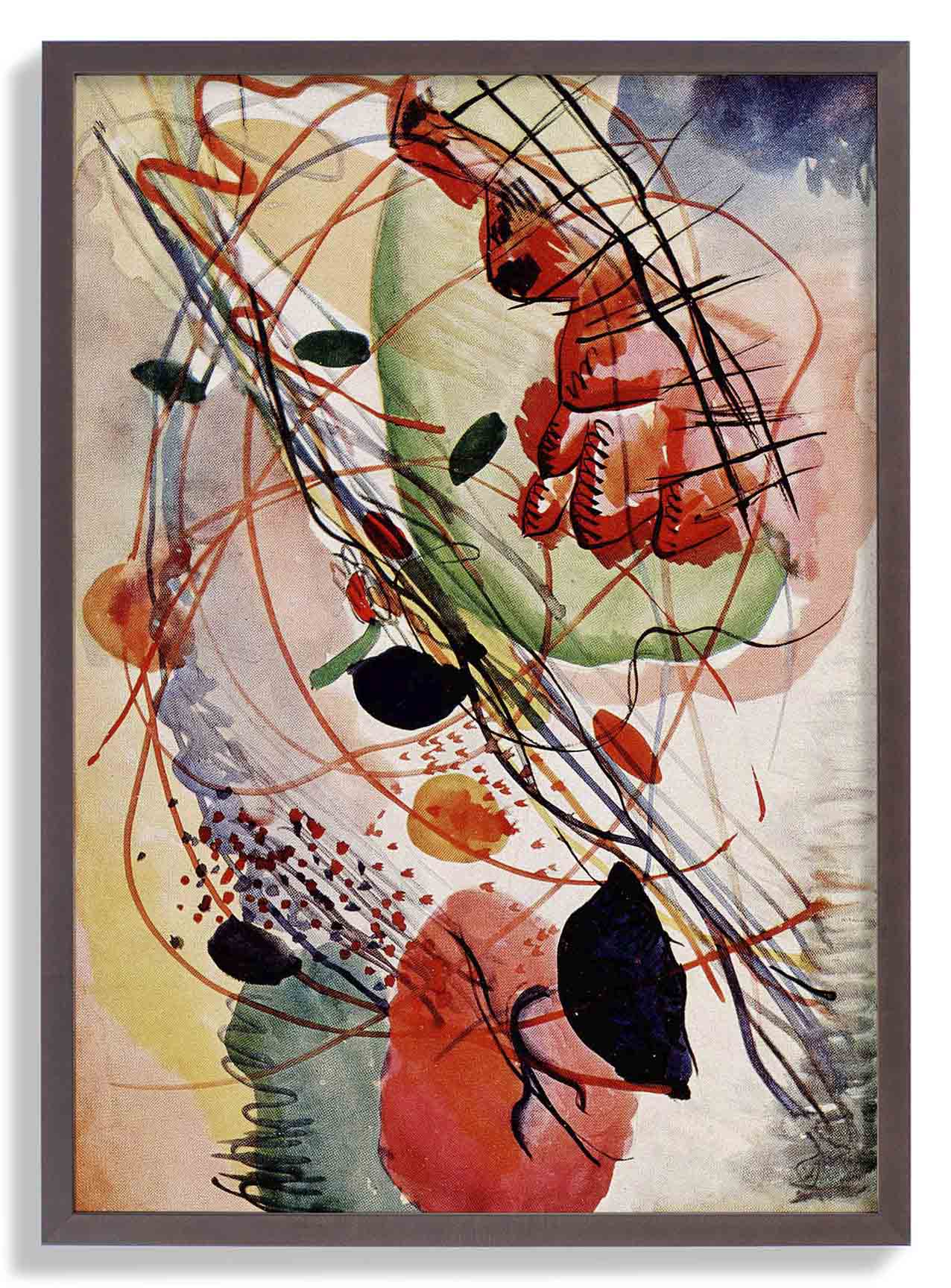 Aquarell-Druck von Wassily Kandinsky