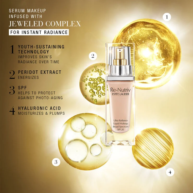 Estée Lauder Re-Nutriv Ultra Radiance Liquid Makeup Foundation SPF20