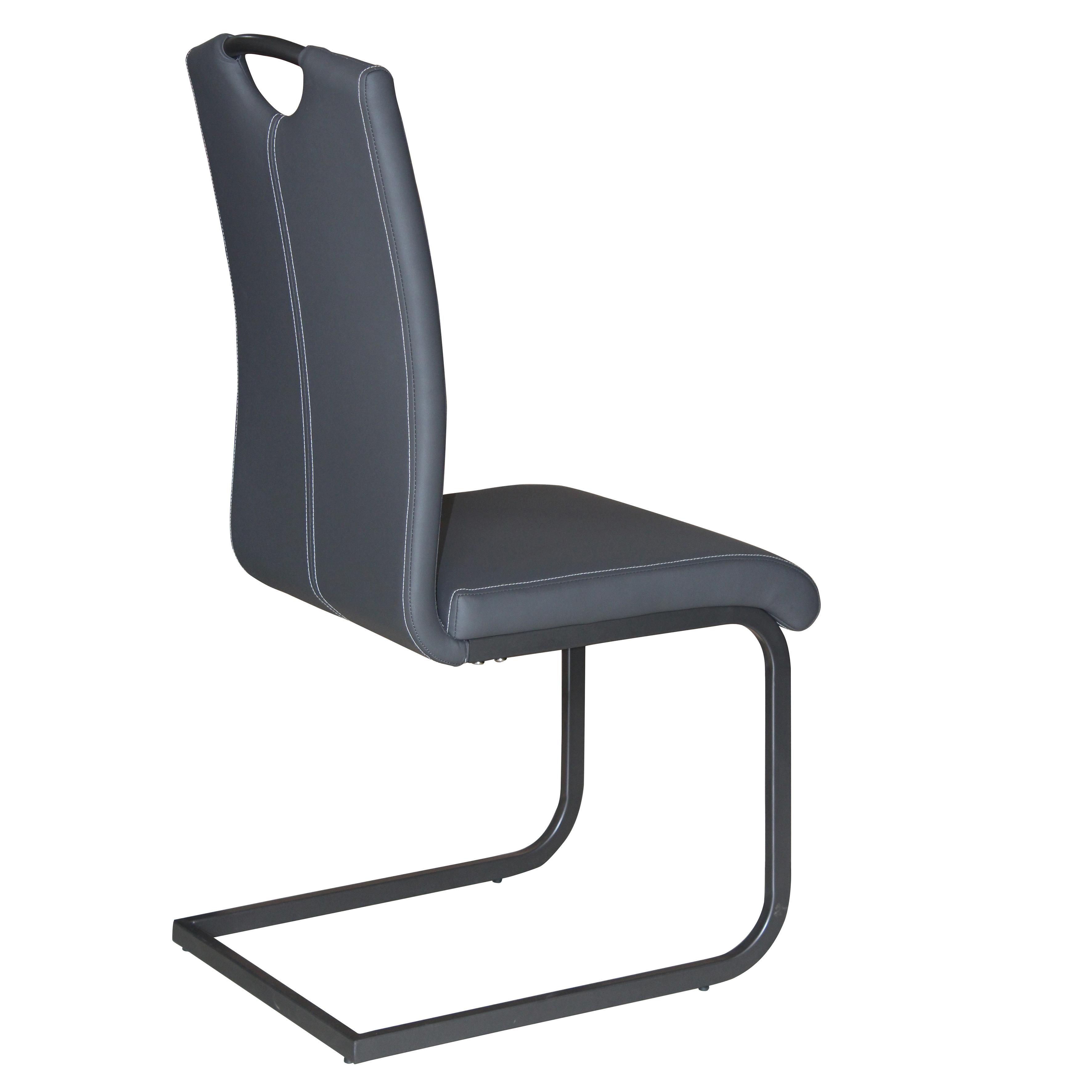 ESTELLE CHAISE GRIS 55X42X98CM