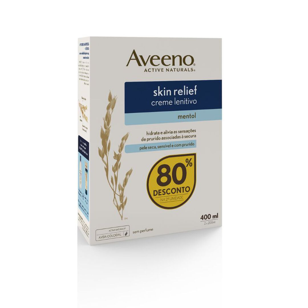 AVEENO  Skin Relief - Loção Calmante com Extrato de Mentol - 400ml