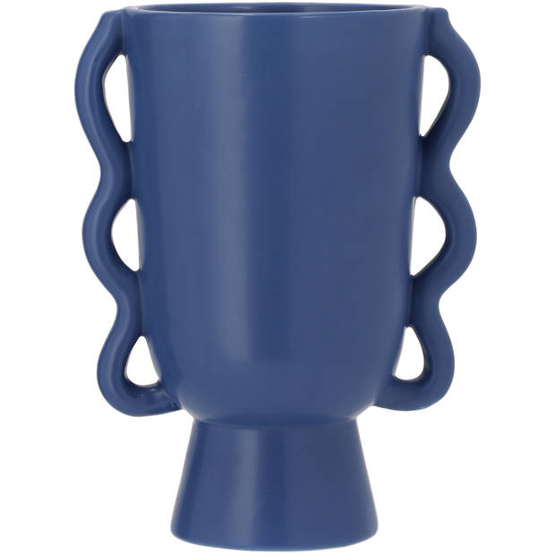 Blokker Vaas Dolce Vita - Ø16,5x21,5 cm - Blauw