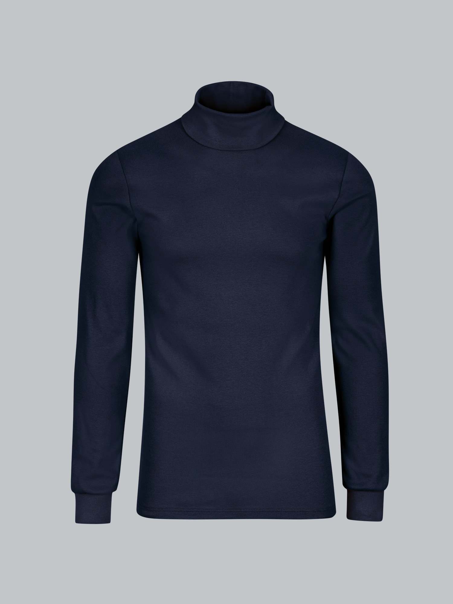 Langarm Ski/Sportrollkragenpullover Navy