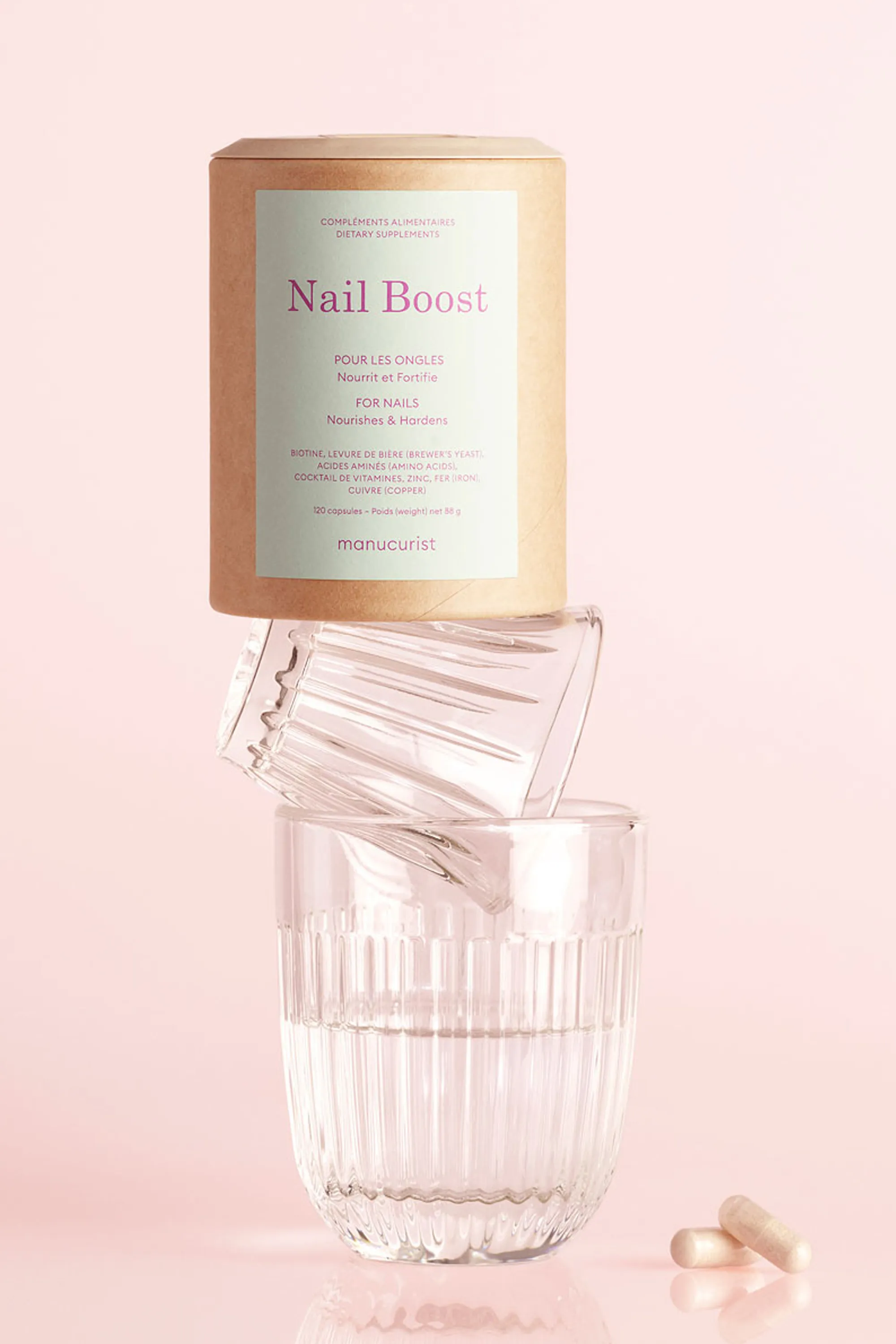 Manucurist Compléments alimentaires pour booster la pousse des ongles Nail Boost-88 g