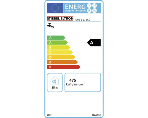 Stiebel Eltron DHB-E 27 LCD elektronische comfort-doorstroomverwarmer, 27 kW