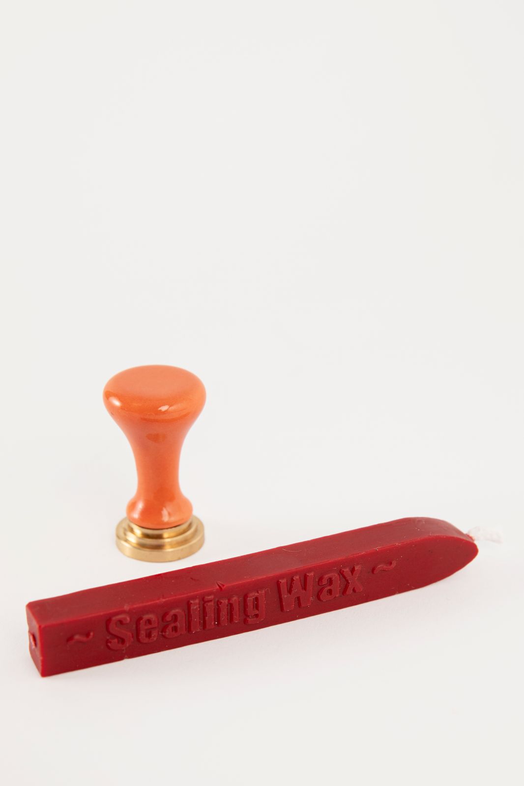 Oranje zegel was stempel set