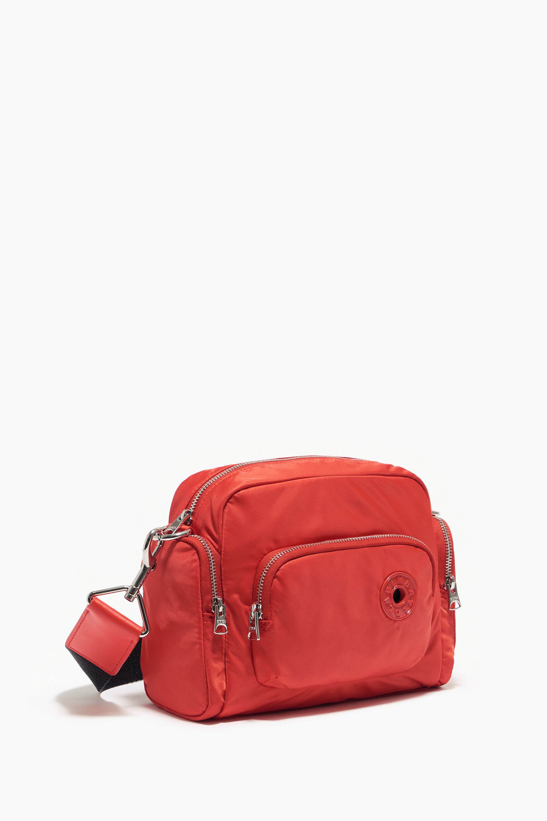 Bolsa de ombro M em nylon vermelho