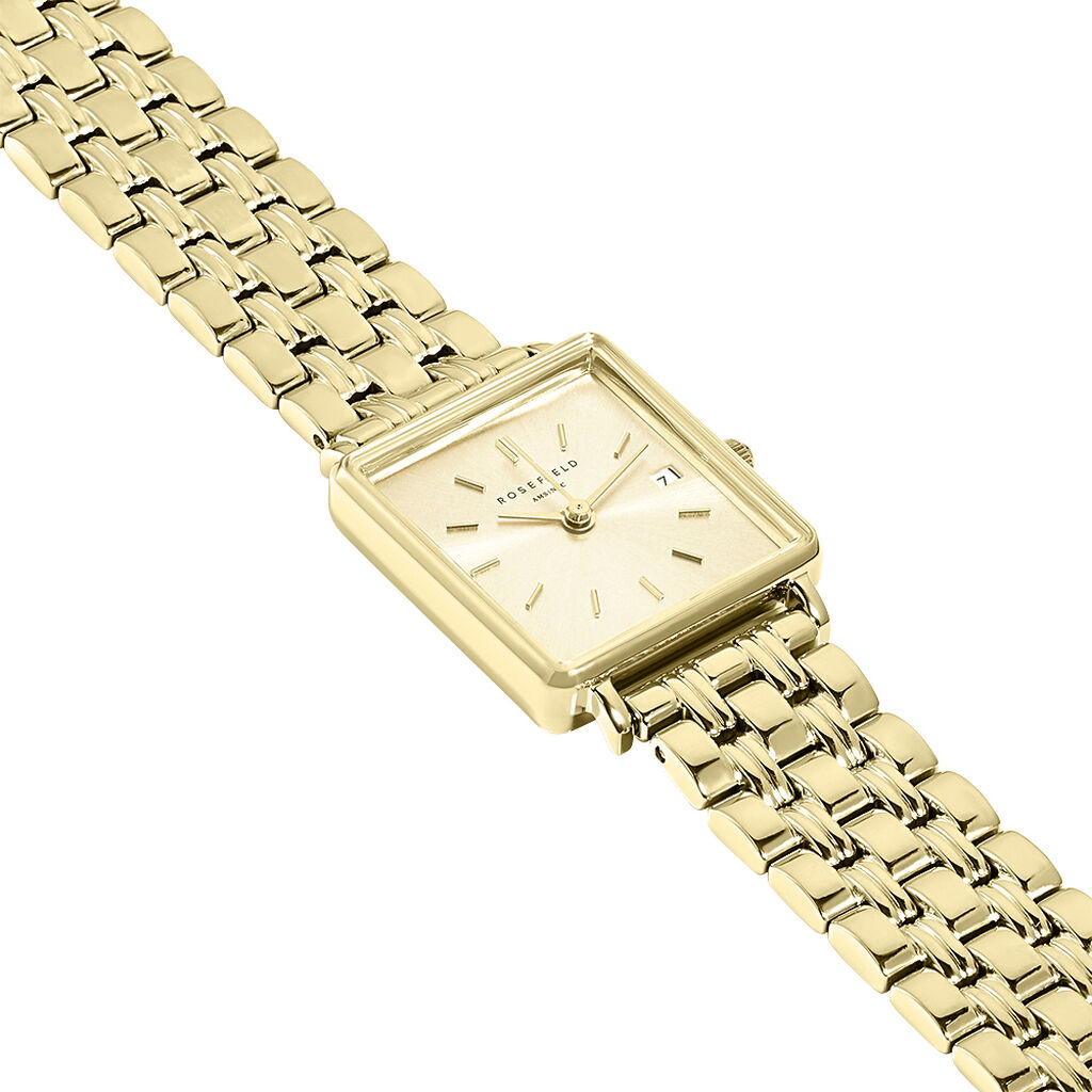Montre Rosefield Boxy Xs Champagne