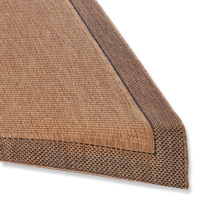 In-/Outdoorteppich - braun - 80x340 cm