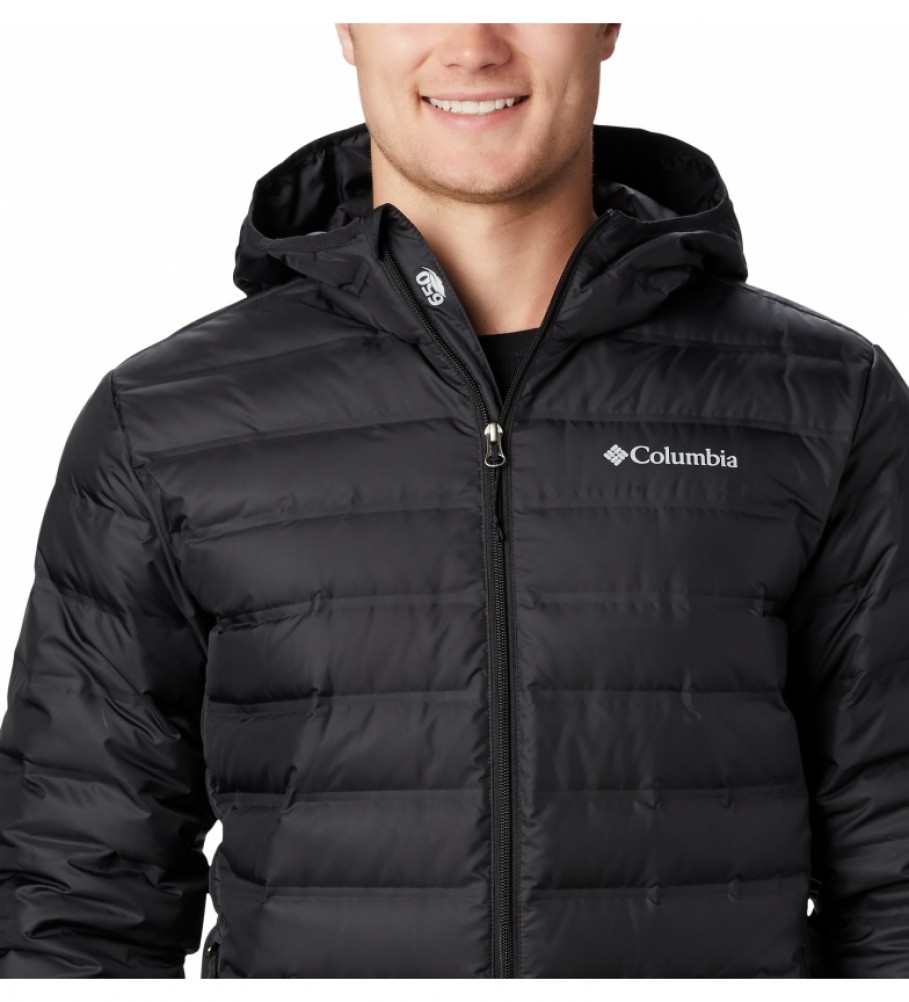 Jaqueta com capuz e forro de plumas Columbia Plumn Lake 22, preta