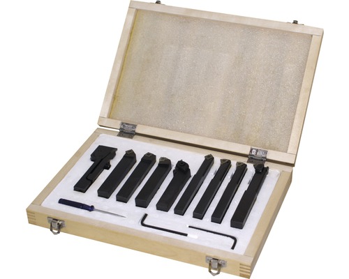 Holzmann 9-delige draaibeitelset, 10 mm schacht