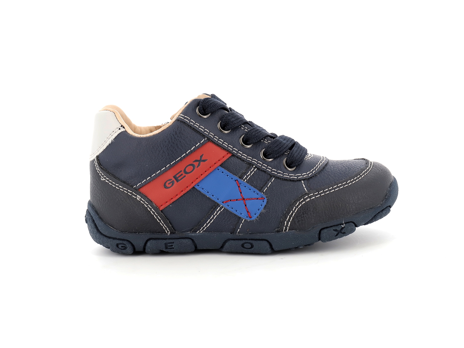 Geox-B BALU BOY-B0436B Synthétique Marine Rouge