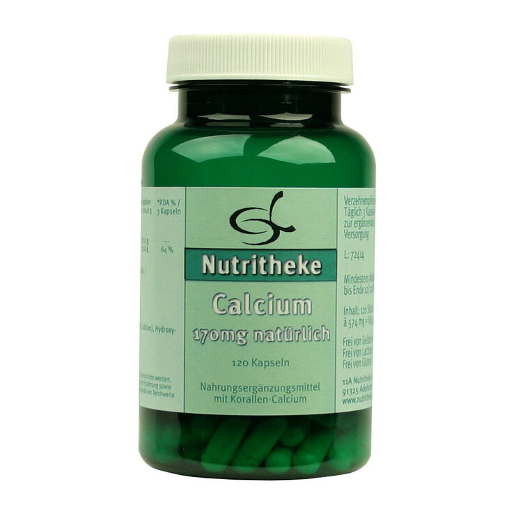 Calcium 170 mg natürlich Kapseln, 120 St