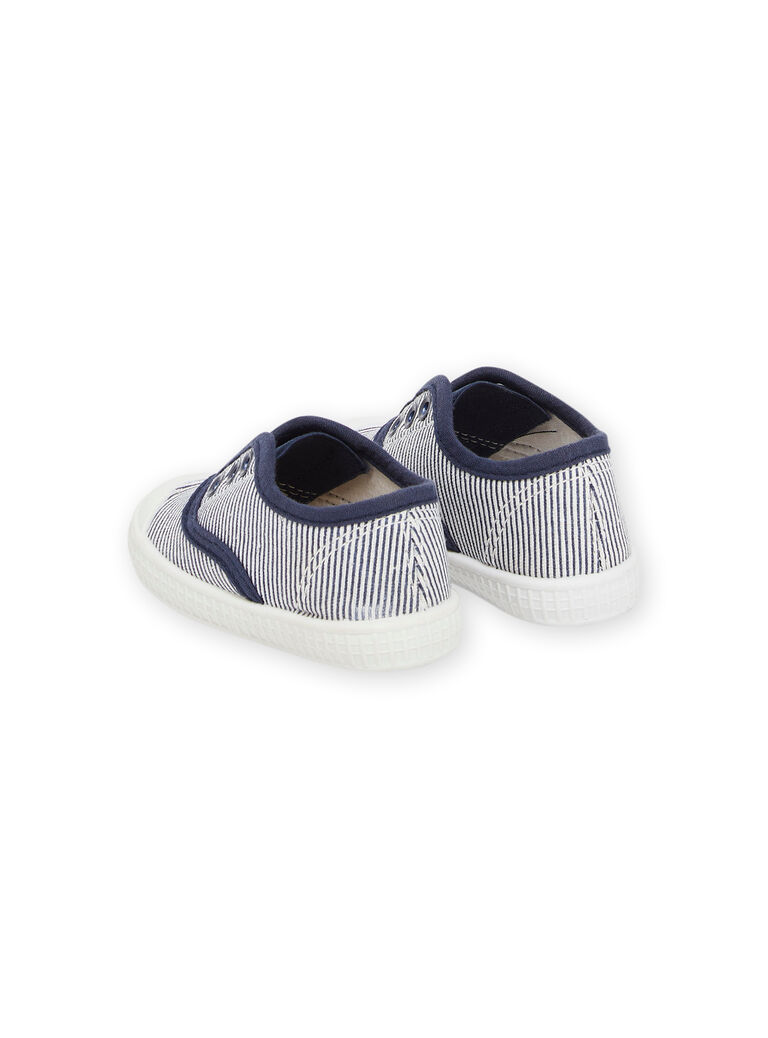 Slip-on en toile à imprimé à rayures