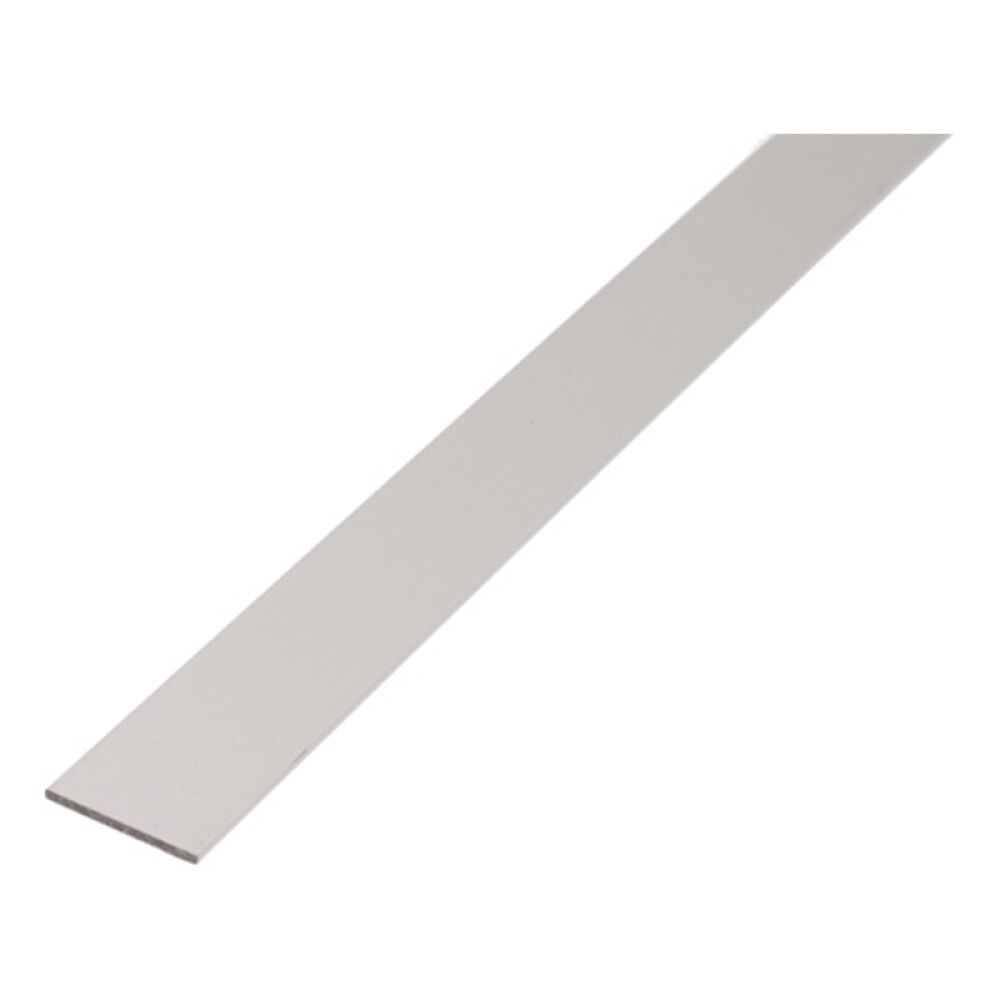 FLATTJERN GAH ALBERTS ALUMINIUM SØLV 15X2MM 1M