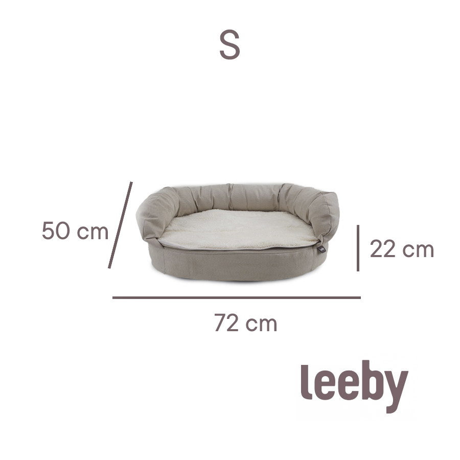 Sofá ortopédico viscoelástico para cães Leeby Brown